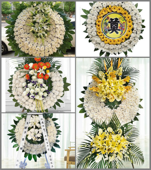 山东青岛莱西市沽河街道甲瑞村花圈速递